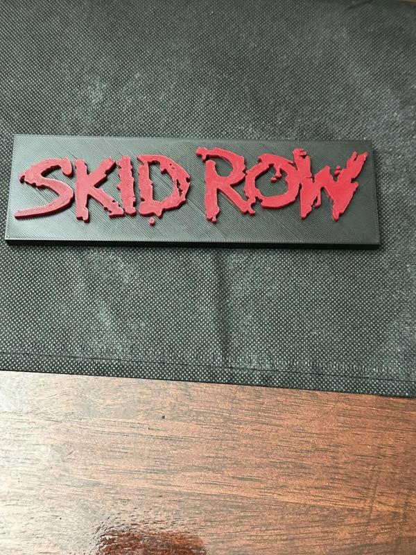 Skid Row 80's Band Sign