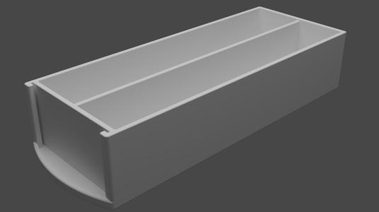 Resistor box with wall