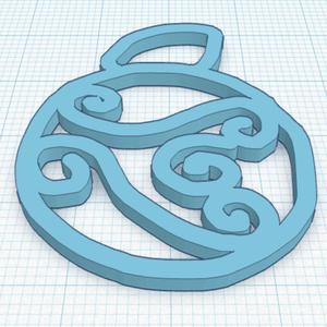 Tide swirl ornament
