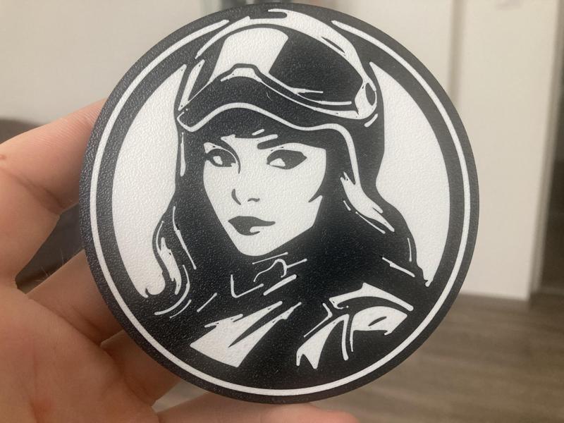 Female rider coaster