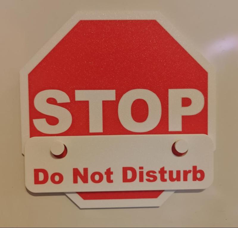 Customizable Stop Sign with Message Plates