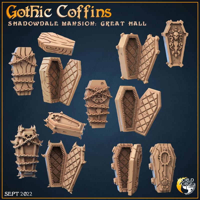 Gothic Coffins Set