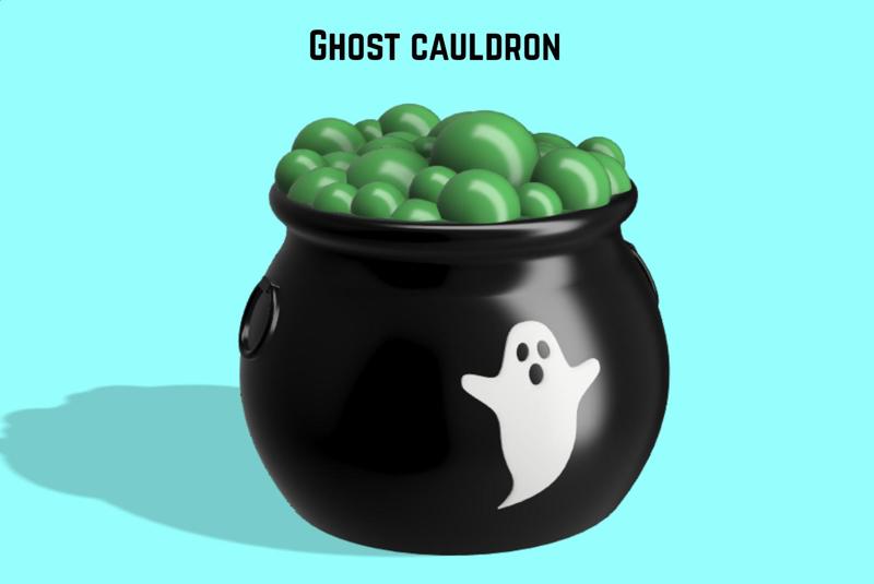 Ghost Cauldron (Bubbles Lid)