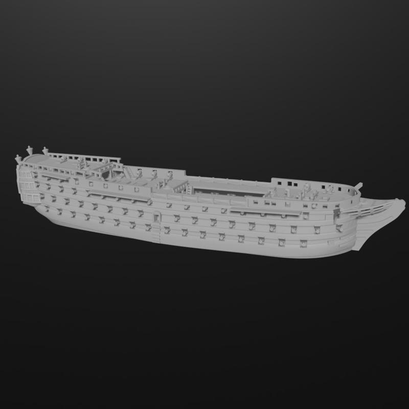 GB Caledonia-class 1st rate (120 guns), 1808-75 & Blender Exporter, AOA-GB-35