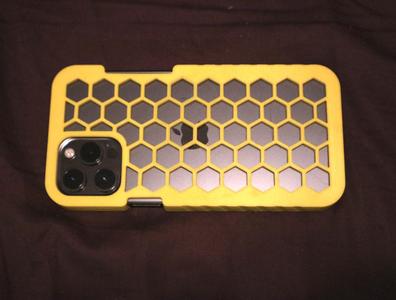 iPhone 12 pro max case_hex pattern