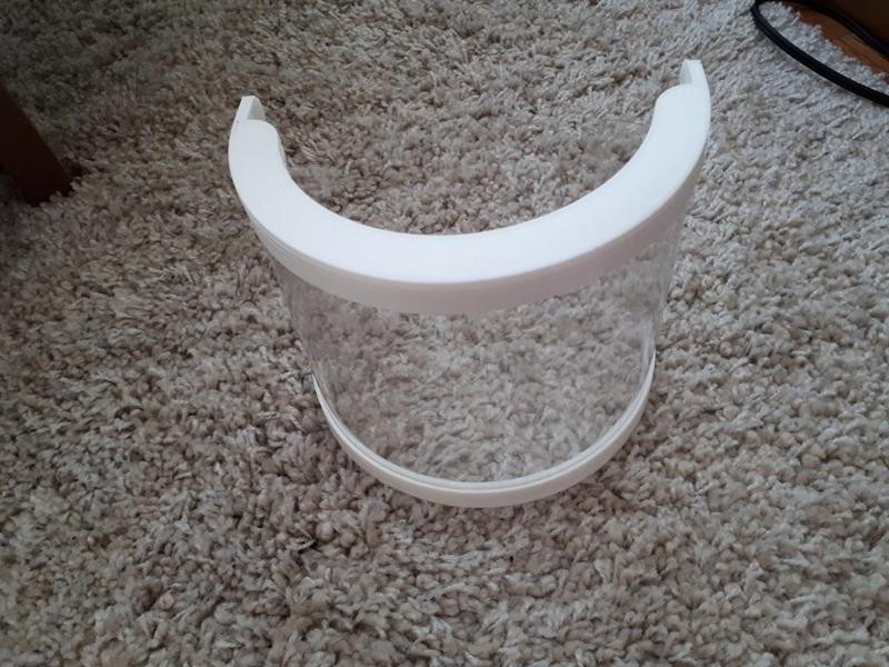 Face Shield for Hat Visor  Missing ThingiViewer Still