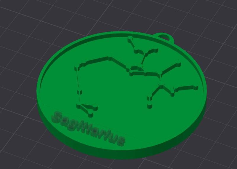 Sagittarius Keychain