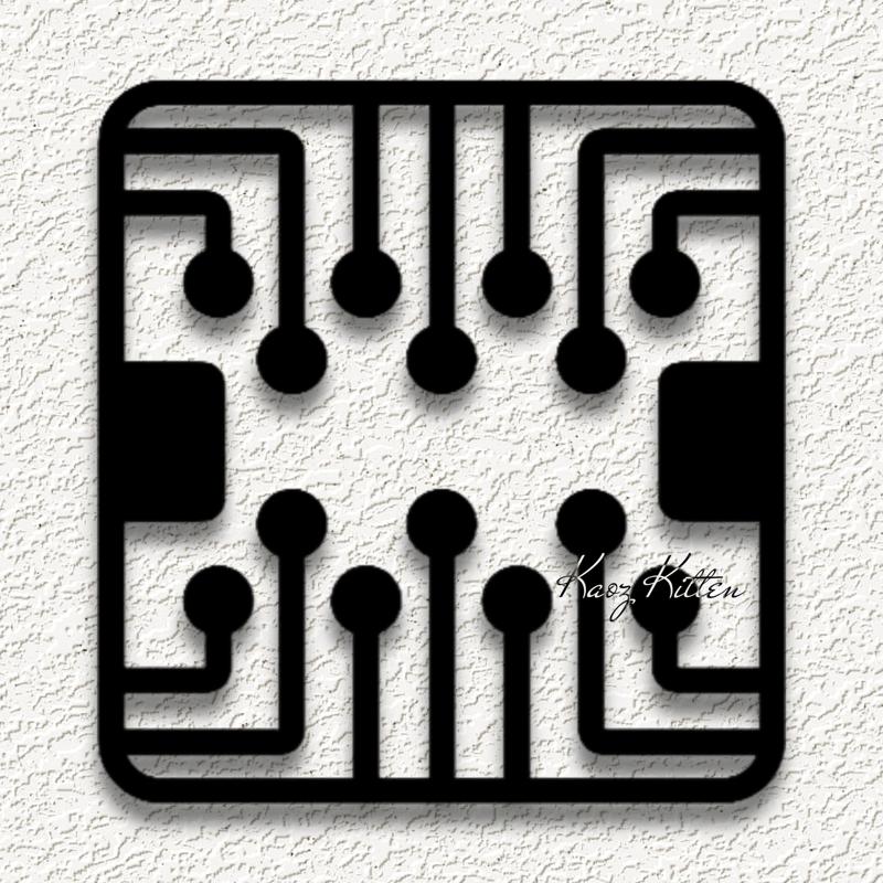 circuit board chip wall art home decor