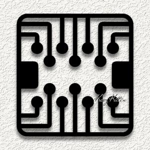 circuit board chip wall art home decor