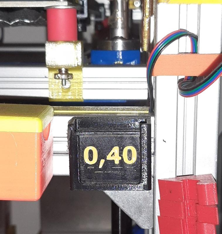 Tryska - značení použité trysky