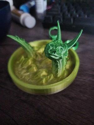 Horned Sea Serpent Ring Holder