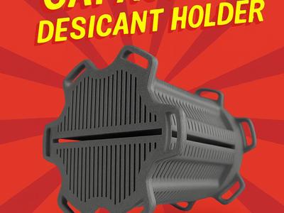 Max Capacity Desiccant Holder with Air Passages