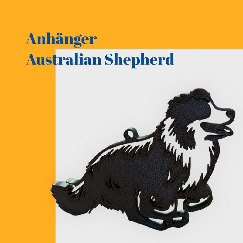 Australian Shepherd Keychain