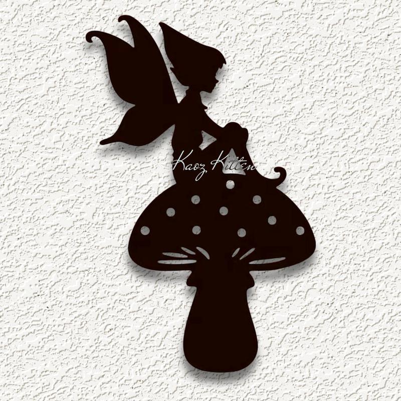 pixie fairy sprite mushroom wall art home decor