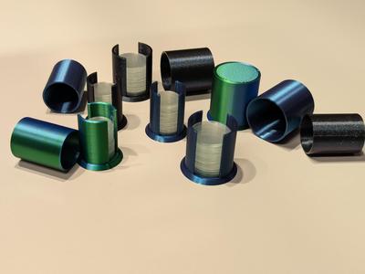 Case for round cover glasses for microscopic slides, customizable