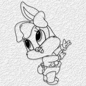 BABY LOONEY TOONS WALL ART LOLA BUNNY HOME DECOR