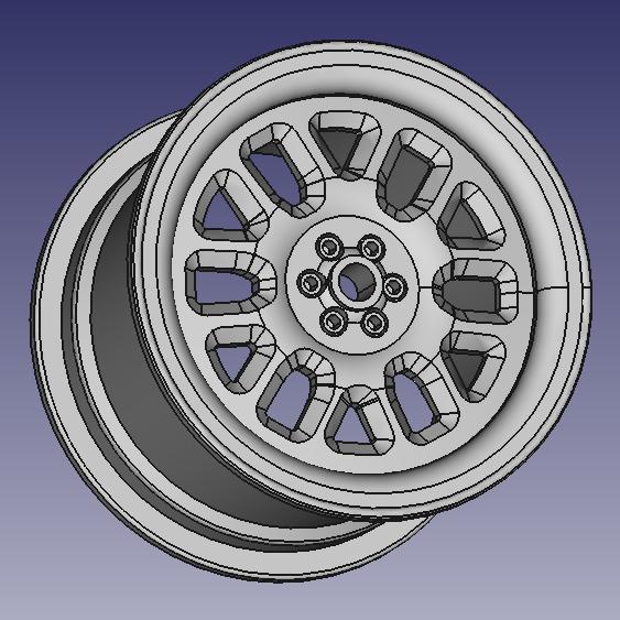 WHEEL RIM 3D DESIGN FOR RC CARS VEHICLE