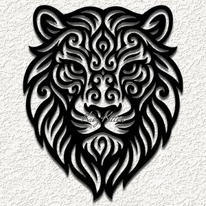 tribal lion big cat wall art home decor