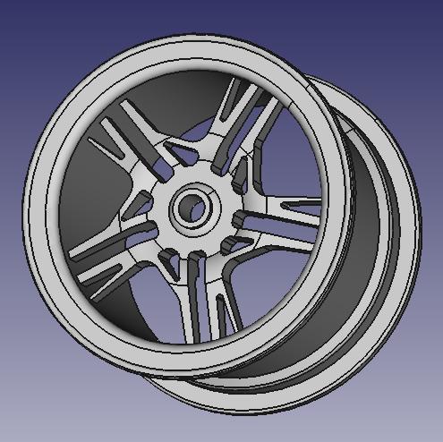 WHEEL RIM SPORTCAR VEHICLE 3D PROTOTYPE