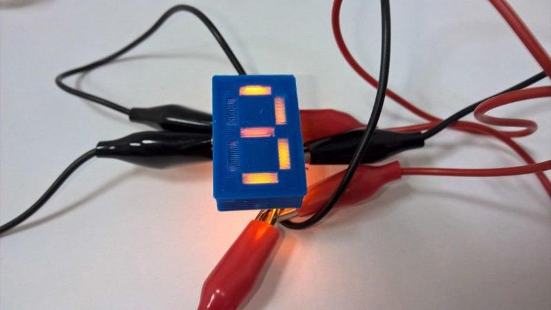 Customizable 7-segment display module