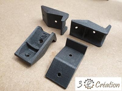 Jonction renfort et pied de meuble - Furniture reinforcement junction and leg