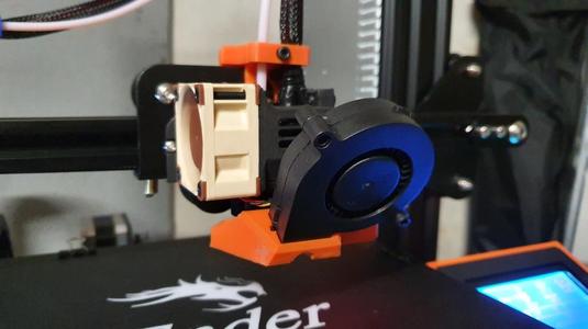 Ender 3 MK3 Fan Duct - Stock Hotend + BLTouch
