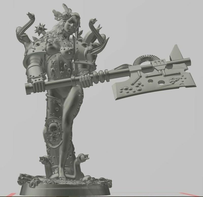 Death Guard Nurdgle Female Poxy One Page Poxy PINUP WAR GAMES