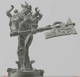 Death Guard Nurdgle Female Poxy One Page Poxy PINUP WAR GAMES