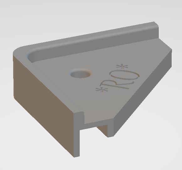 Corner jump guard - aquariumglass 10mm