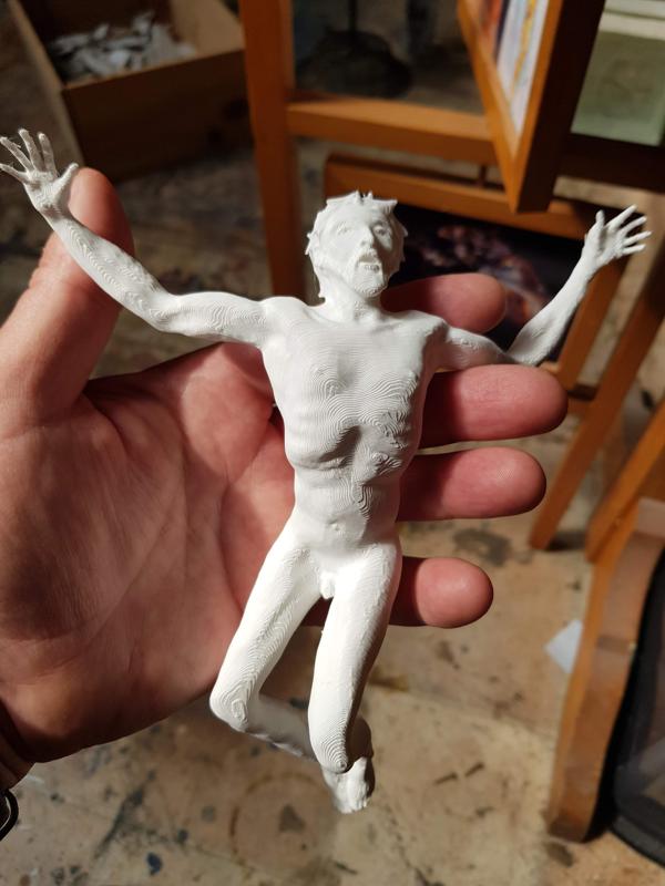 Jésus Christ à terre
