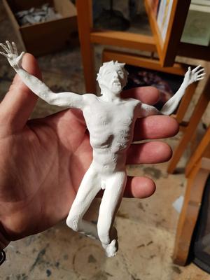 Jésus Christ à terre