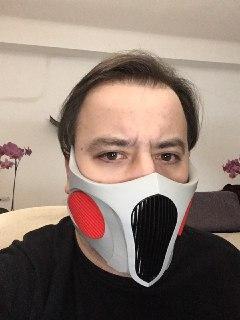 side parts -Respirator - Breathing Mask With HEPA Filter