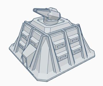 Dual Gun Turret Emplacement Mil033