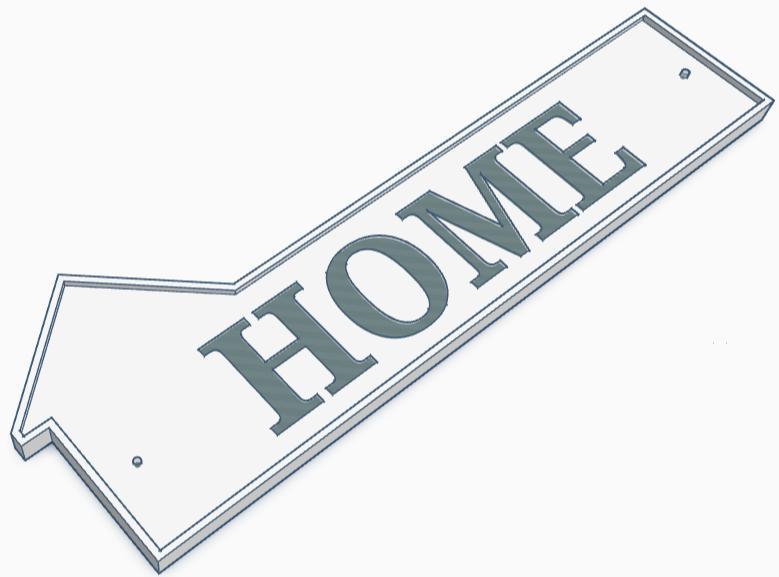 HOME DOOR PLATE