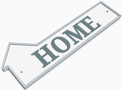 HOME DOOR PLATE