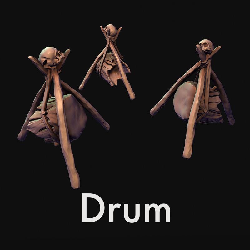 Drum, terrain