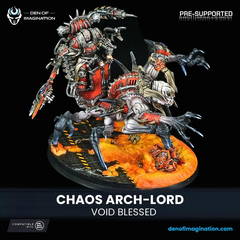 Chaos Unbroken - Arch-Lord Mounted with base Multipart Set