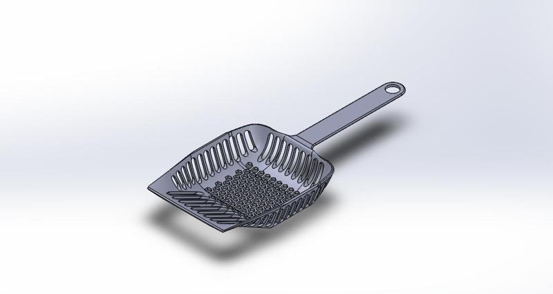 Cat litter scoop