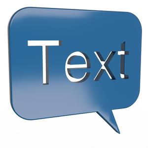 Blue Speech Bubble Message