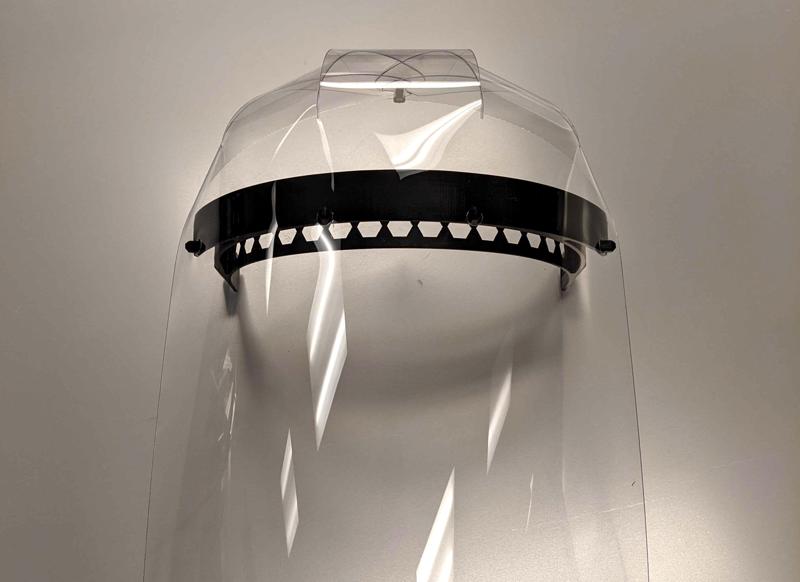 Wrap-over Faceshield for PRUSA RC2