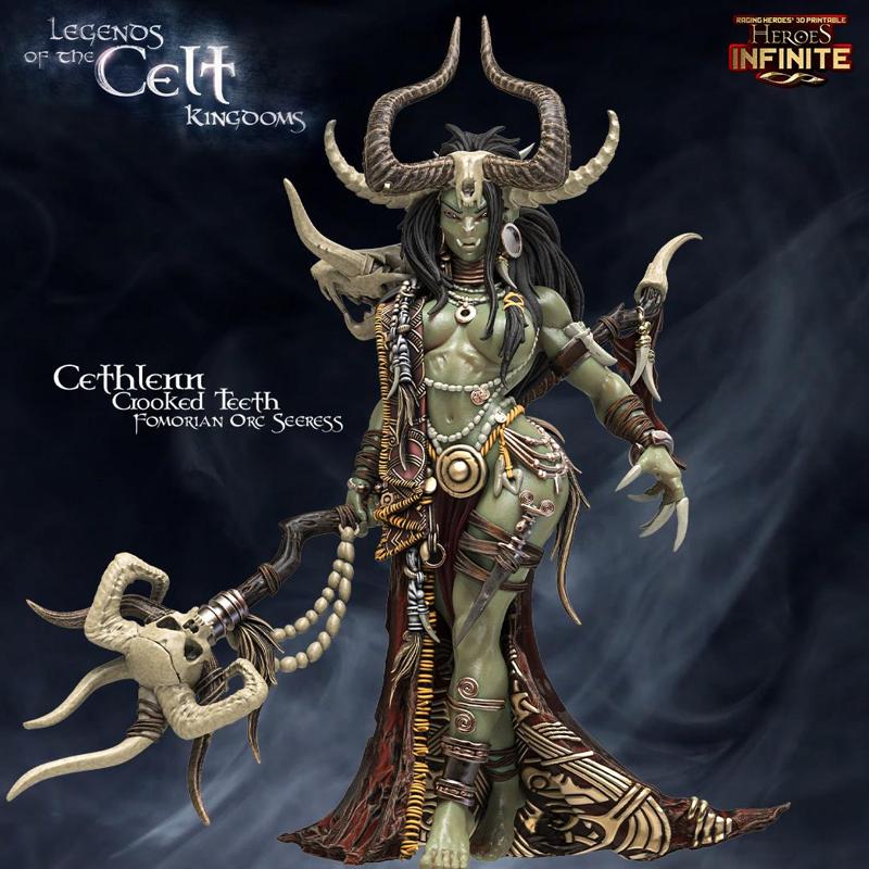 Cethlenn Crooked Teeth Fomorian Orc Seeress