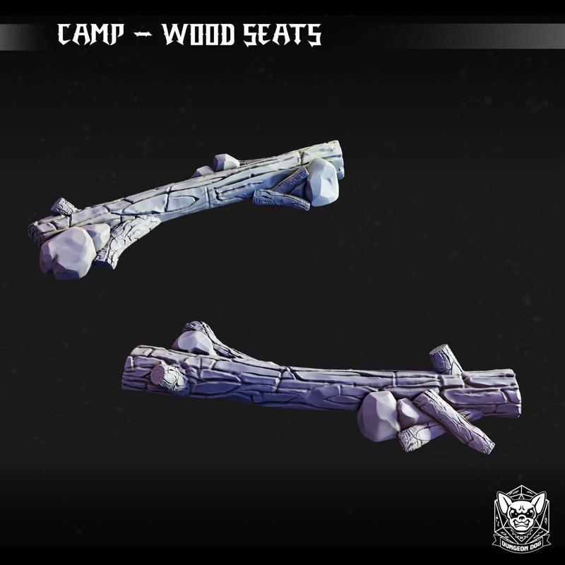 Camp Terrain - Wood Seats