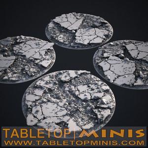 Cracked Earth 80mm x 80mm Bases Topper