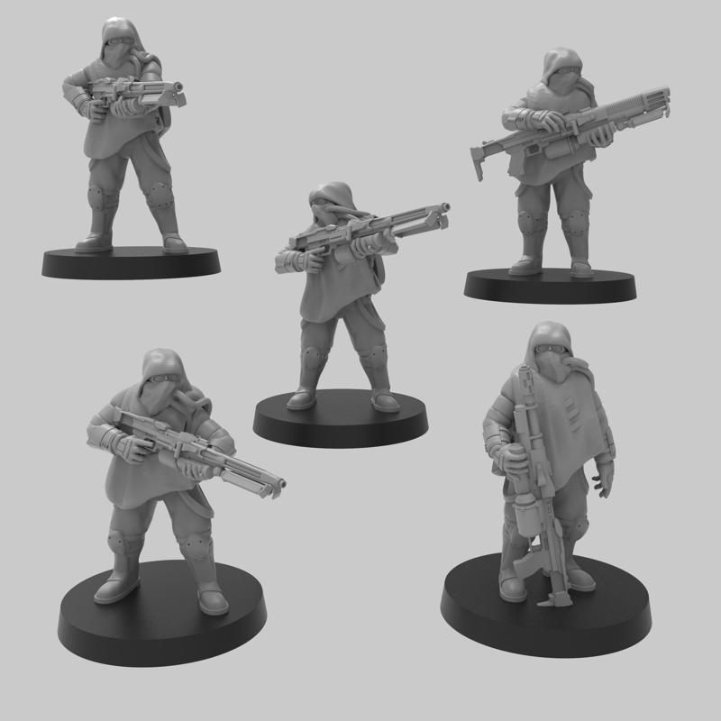 Conscripted Miners w/ Special Weapons - Presupported