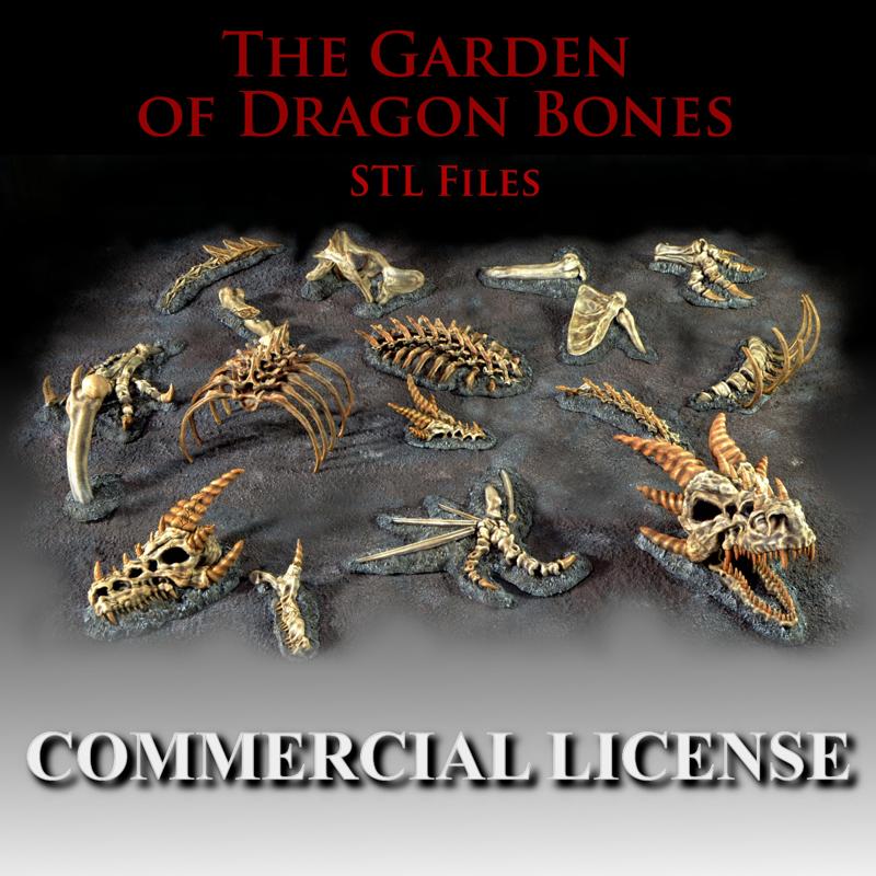 [Commercial License] The Garden Of Dragon Bones STL