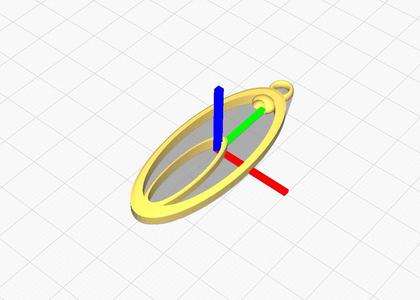 Stylized Vulva Pendant
