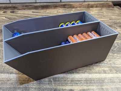 Storage box for AA and AAA batteries