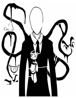 Slender man stencil