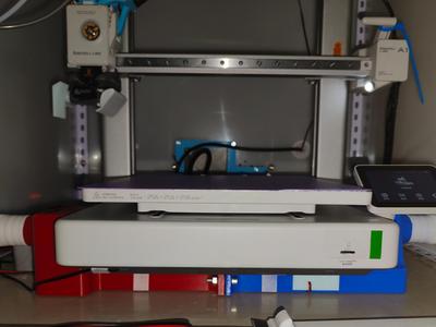 A1 enclosure mainboard, power supply, AC board cooling air duct (+fan version)