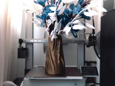 A Bronze Twist Vase